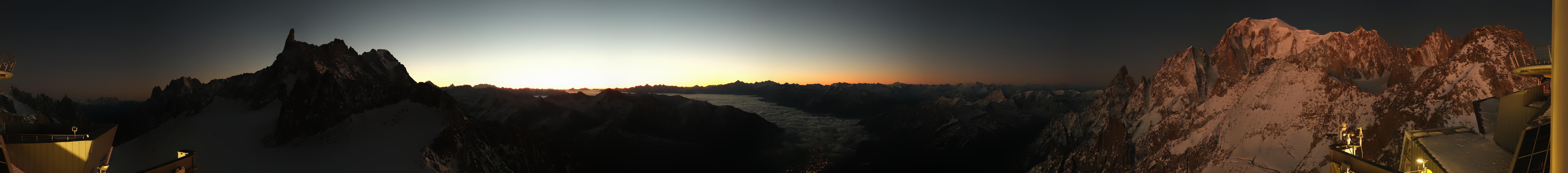 Archiv Foto Webcam Mont-Blanc-Gruppe Panorama