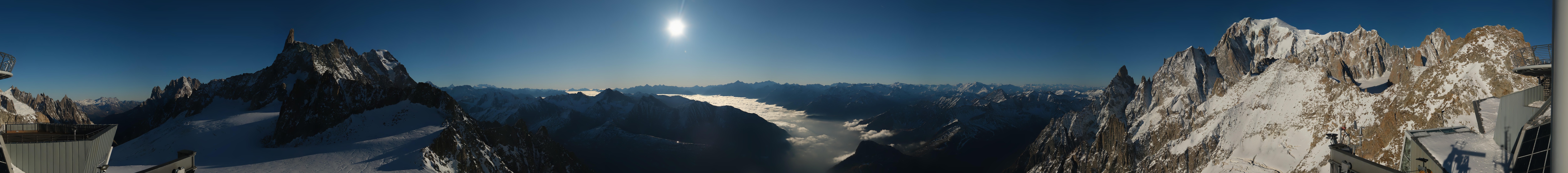 Archiv Foto Webcam Mont-Blanc-Gruppe Panorama