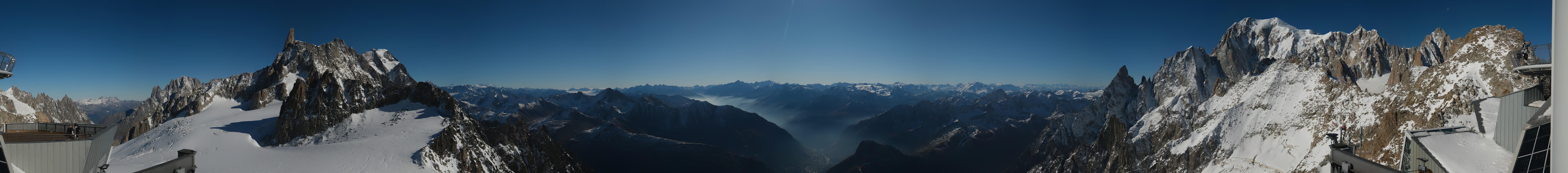 Archiv Foto Webcam Mont-Blanc-Gruppe Panorama