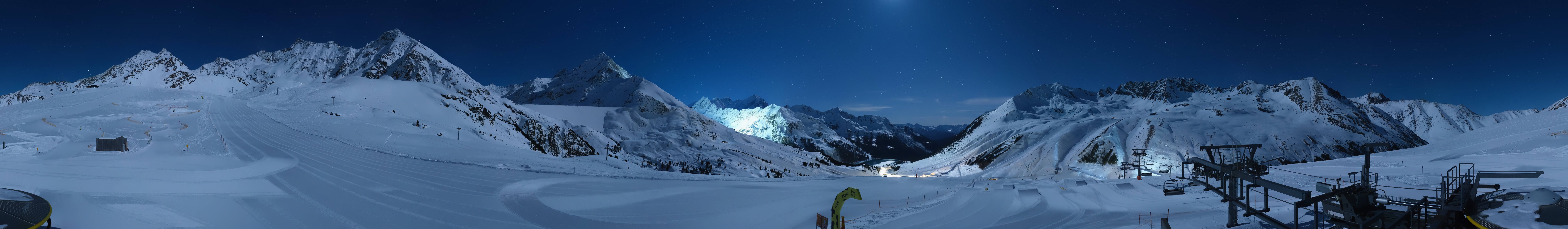 Archived image Webcam Kühtai - Chair lift Wiesbergbahn