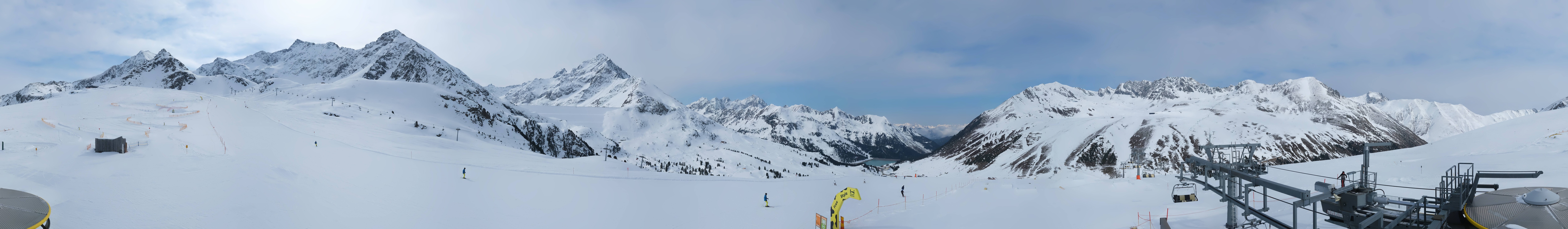 Archived image Webcam Kühtai - Chair lift Wiesbergbahn