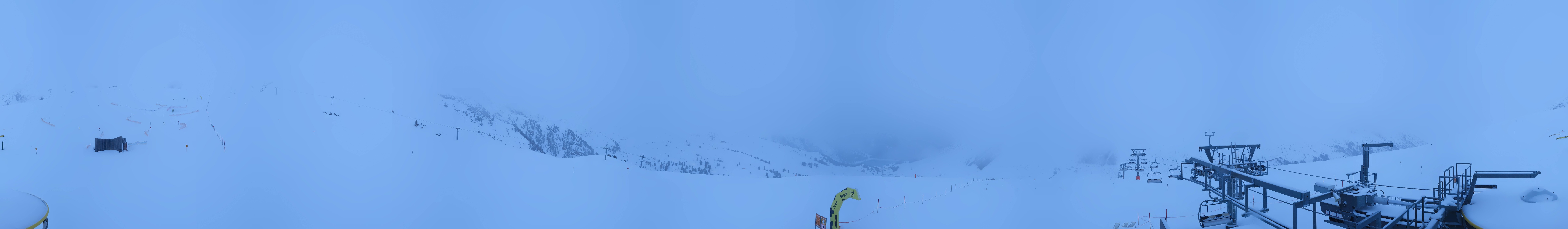 Archived image Webcam Kühtai - Chair lift Wiesbergbahn