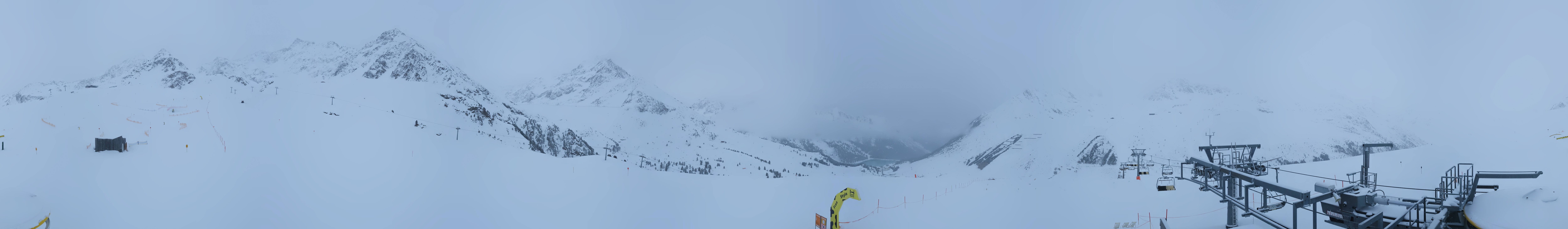 Archived image Webcam Kühtai - Chair lift Wiesbergbahn