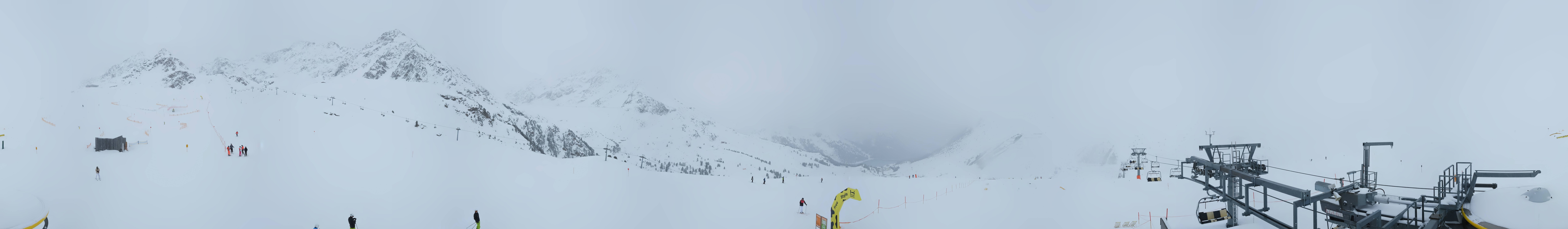 Archived image Webcam Kühtai - Chair lift Wiesbergbahn