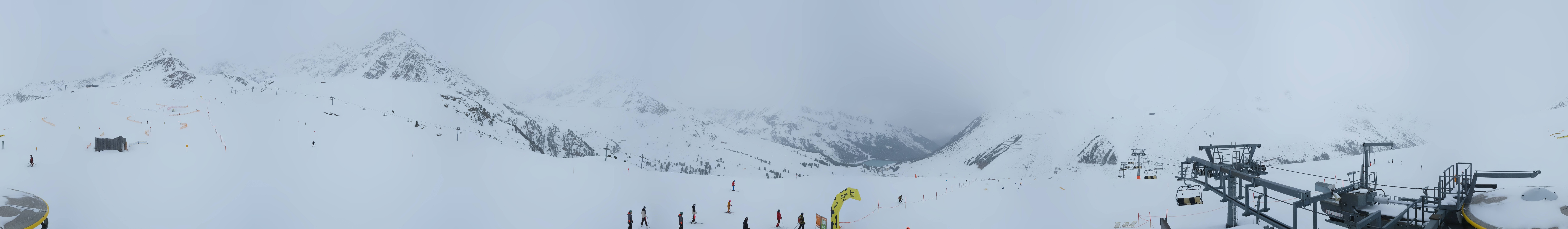 Archived image Webcam Kühtai - Chair lift Wiesbergbahn