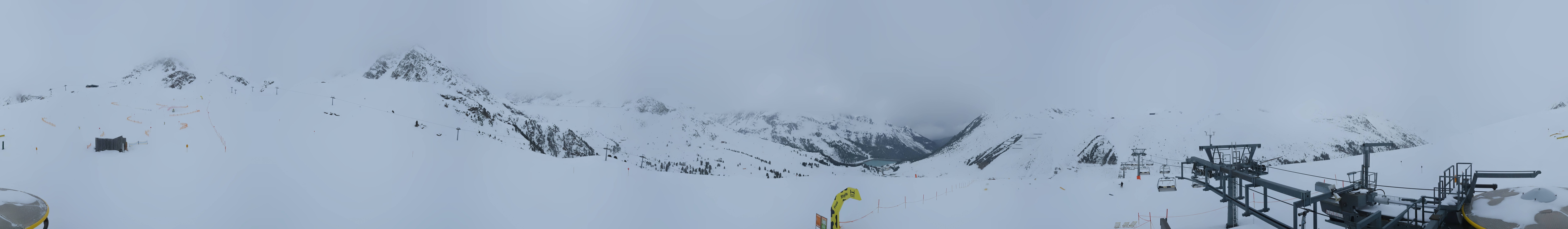 Archived image Webcam Kühtai - Chair lift Wiesbergbahn