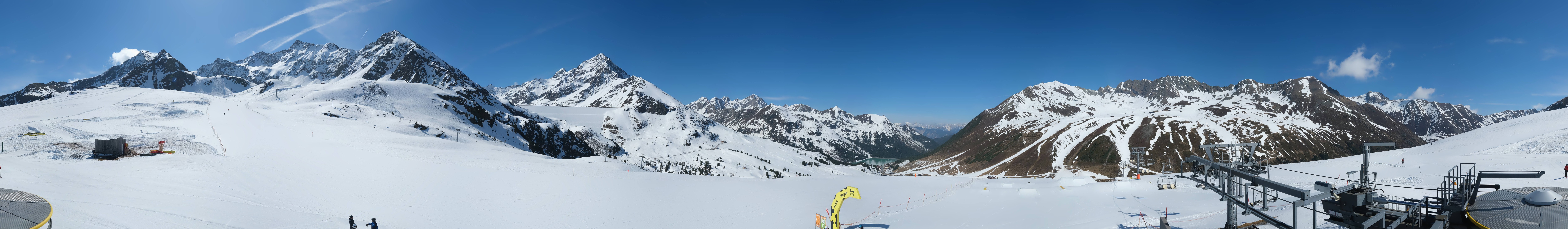 Archived image Webcam Kühtai - Chair lift Wiesbergbahn