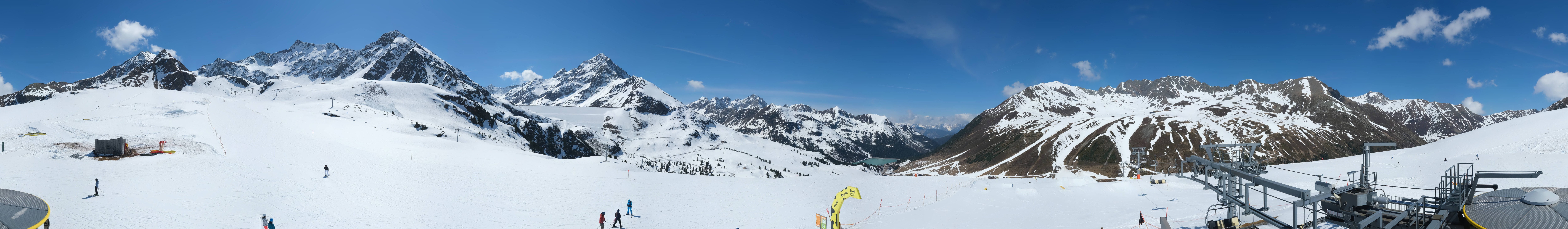 Archived image Webcam Kühtai - Chair lift Wiesbergbahn