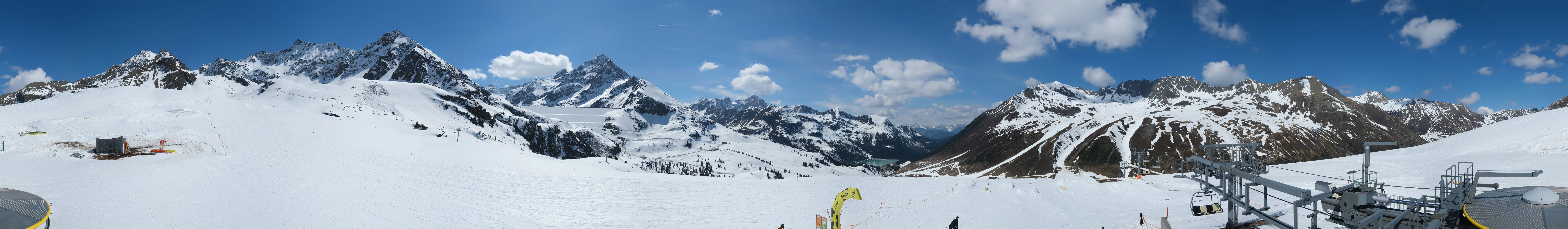 Archived image Webcam Kühtai - Chair lift Wiesbergbahn