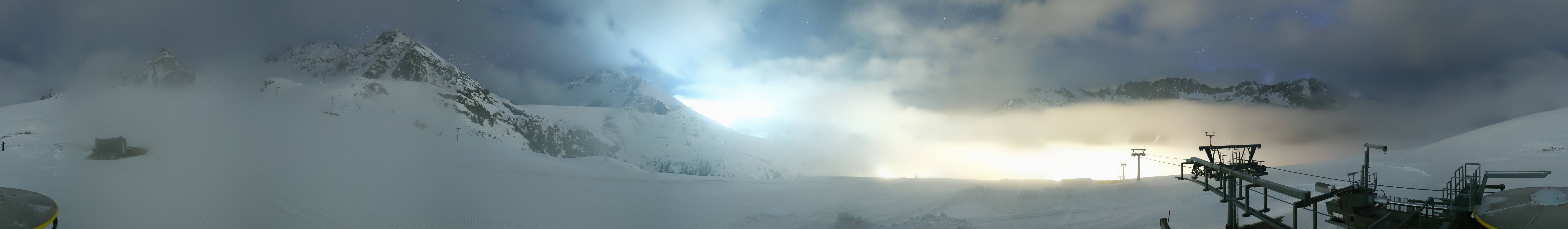 Archived image Webcam Kühtai - Chair lift Wiesbergbahn