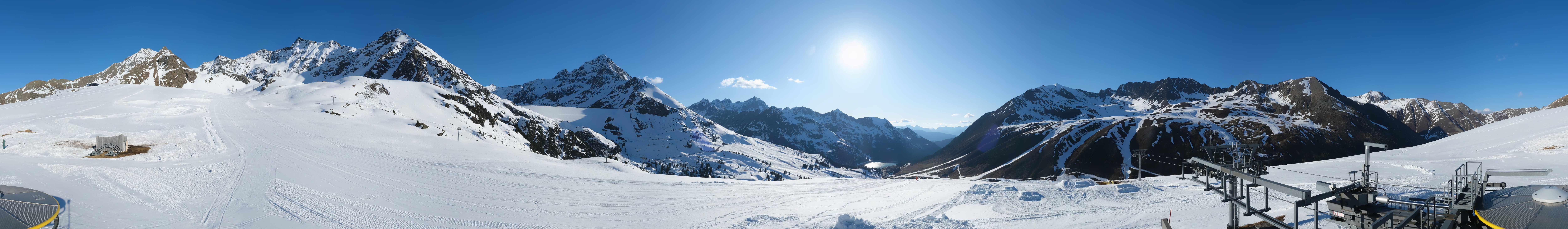 Archived image Webcam Kühtai - Chair lift Wiesbergbahn
