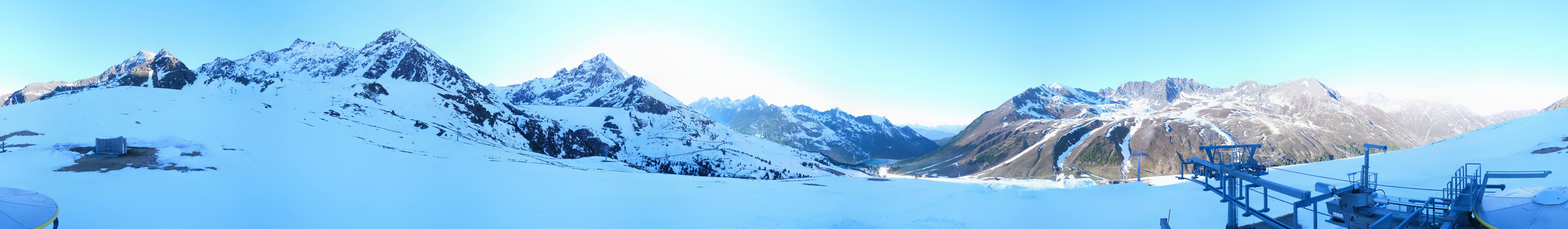 Archived image Webcam Kühtai - Chair lift Wiesbergbahn