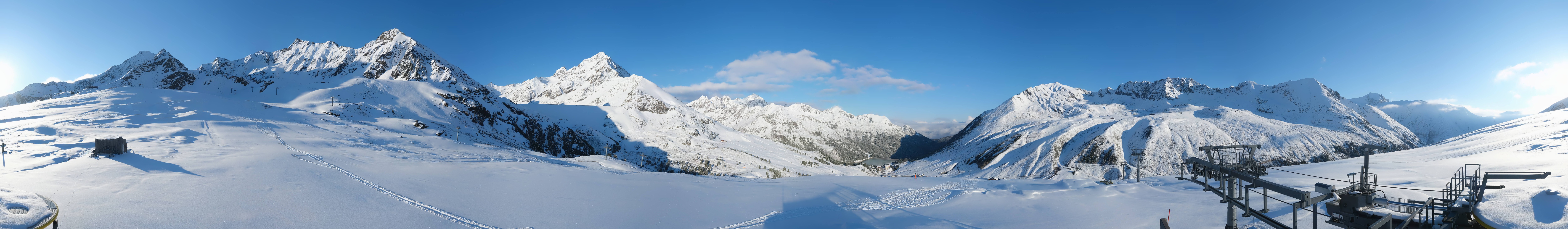 Archived image Webcam Kühtai - Chair lift Wiesbergbahn
