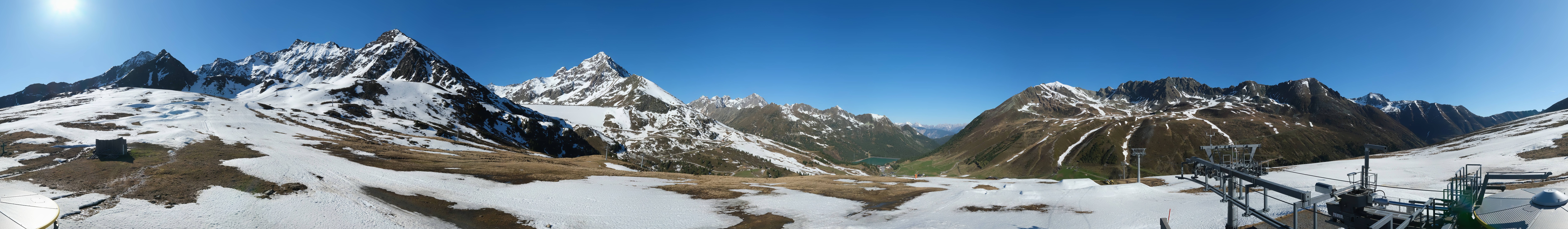Archived image Webcam Kühtai - Chair lift Wiesbergbahn