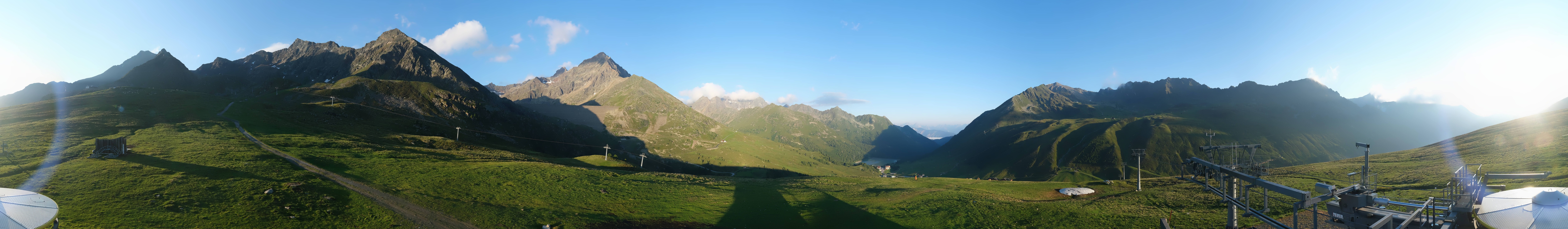 Archived image Webcam Kühtai - Chair lift Wiesbergbahn
