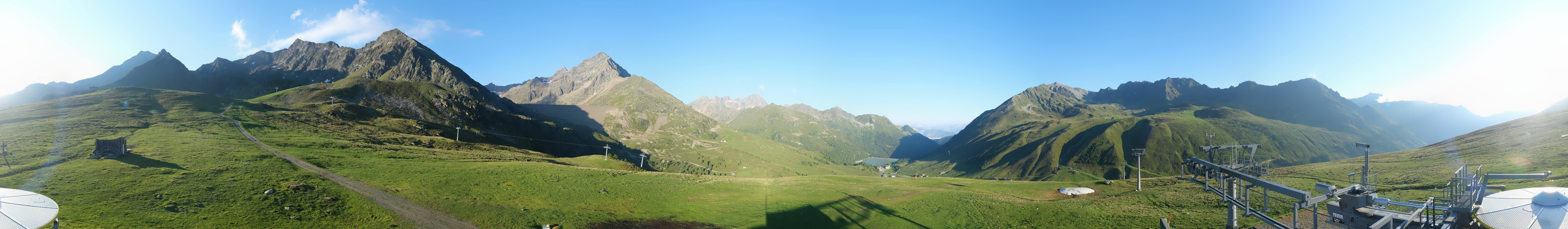 Archived image Webcam Kühtai - Chair lift Wiesbergbahn