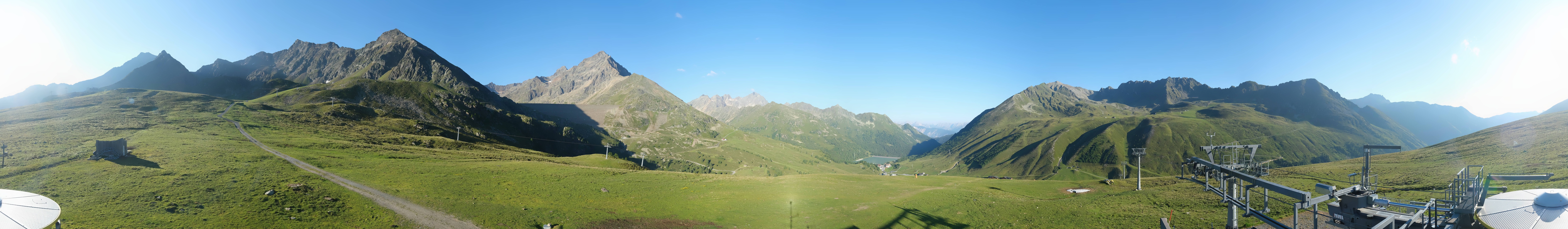 Archived image Webcam Kühtai - Chair lift Wiesbergbahn