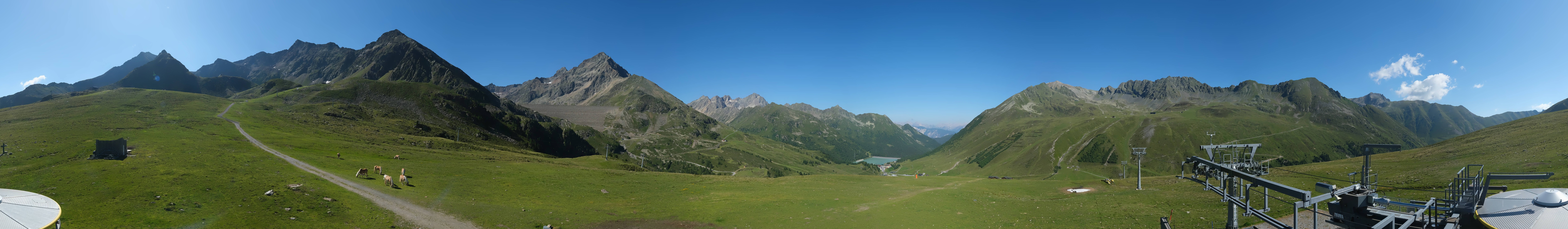 Archived image Webcam Kühtai - Chair lift Wiesbergbahn