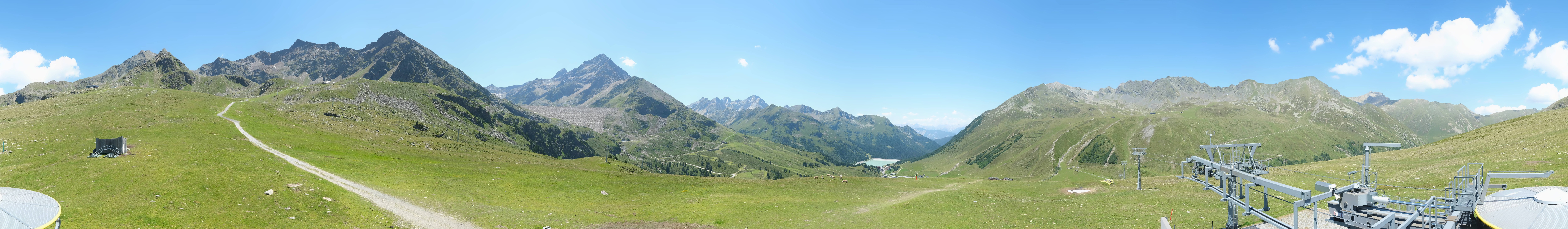 Archived image Webcam Kühtai - Chair lift Wiesbergbahn