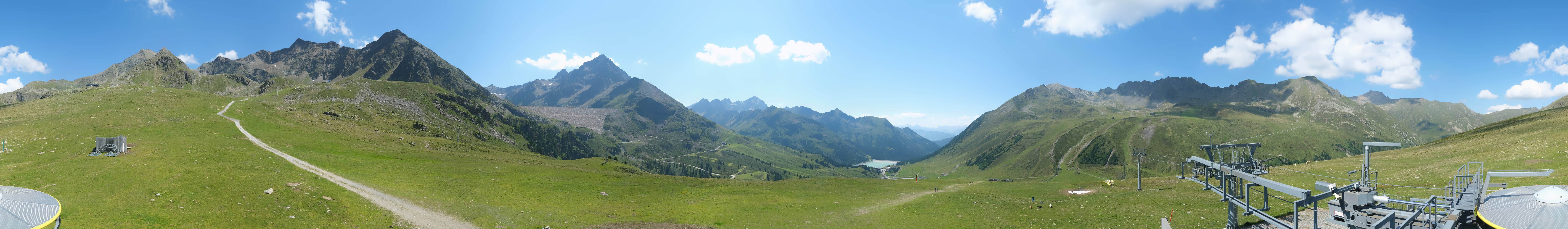Archived image Webcam Kühtai - Chair lift Wiesbergbahn