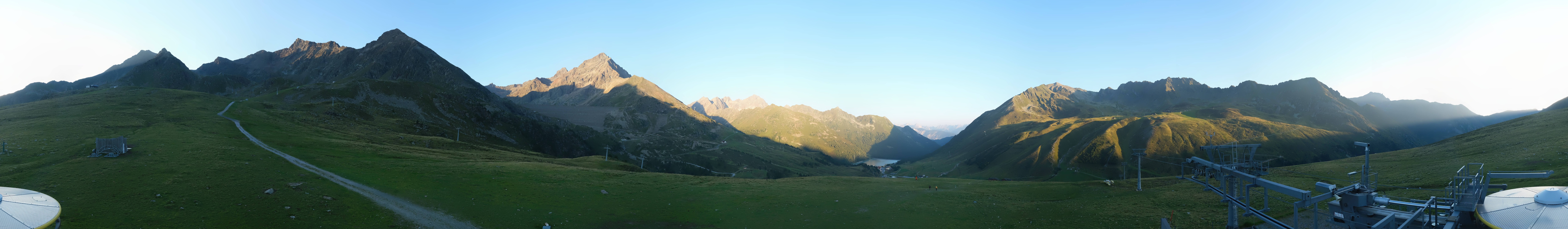 Archived image Webcam Kühtai - Chair lift Wiesbergbahn