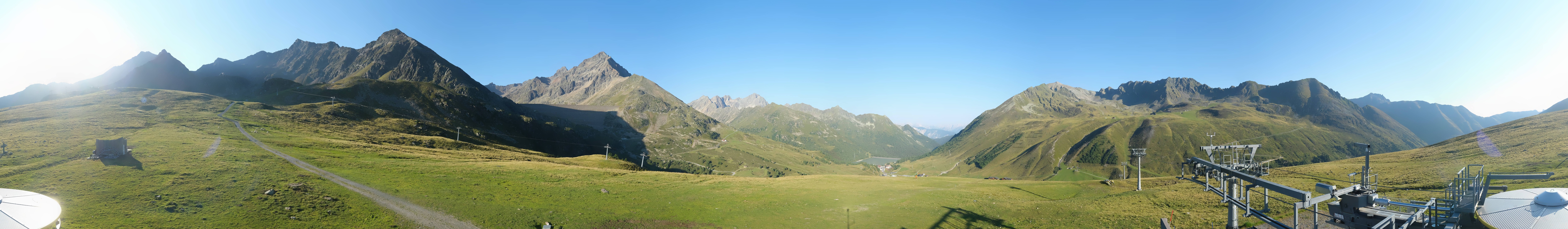 Archived image Webcam Kühtai - Chair lift Wiesbergbahn