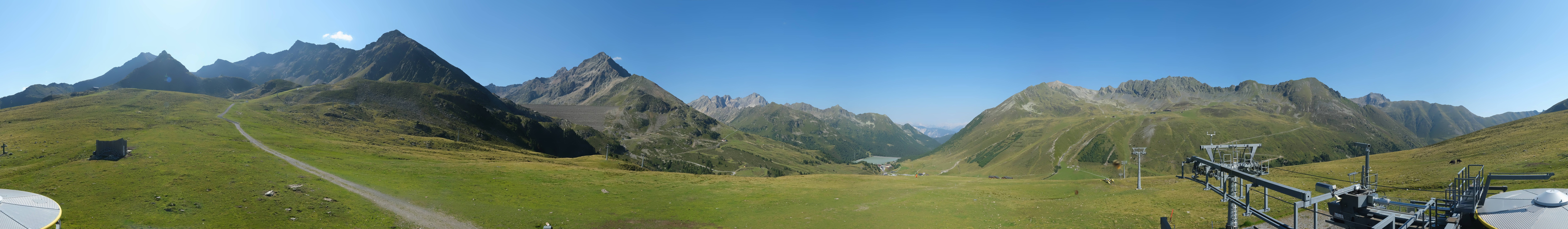 Archived image Webcam Kühtai - Chair lift Wiesbergbahn