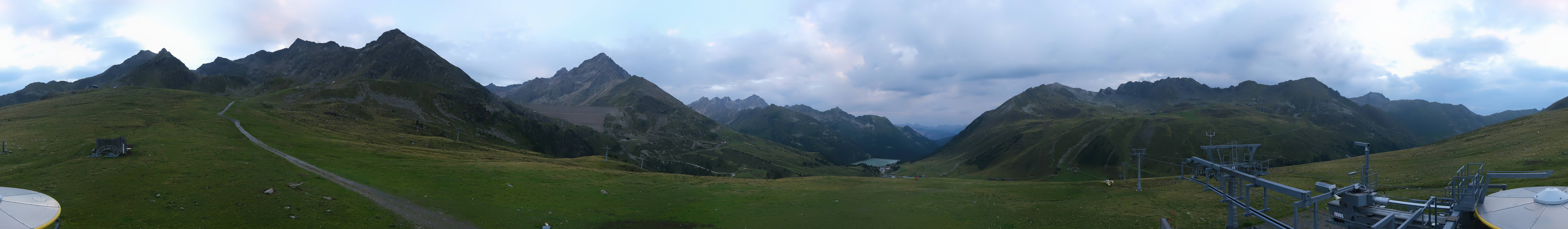 Archived image Webcam Kühtai - Chair lift Wiesbergbahn