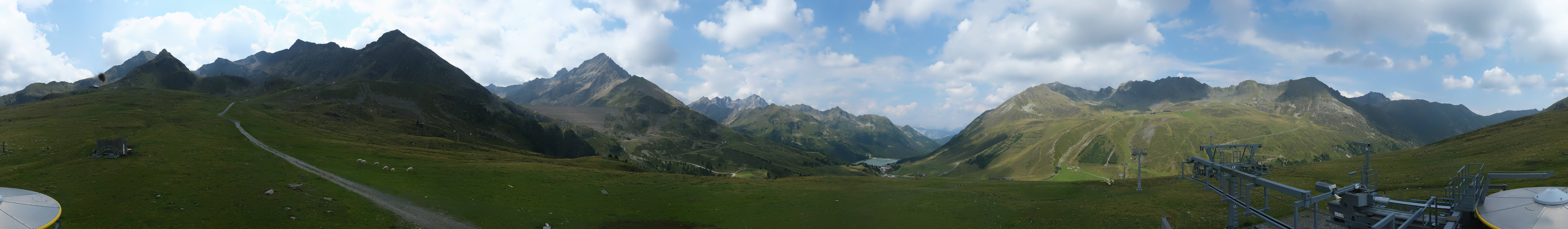 Archived image Webcam Kühtai - Chair lift Wiesbergbahn