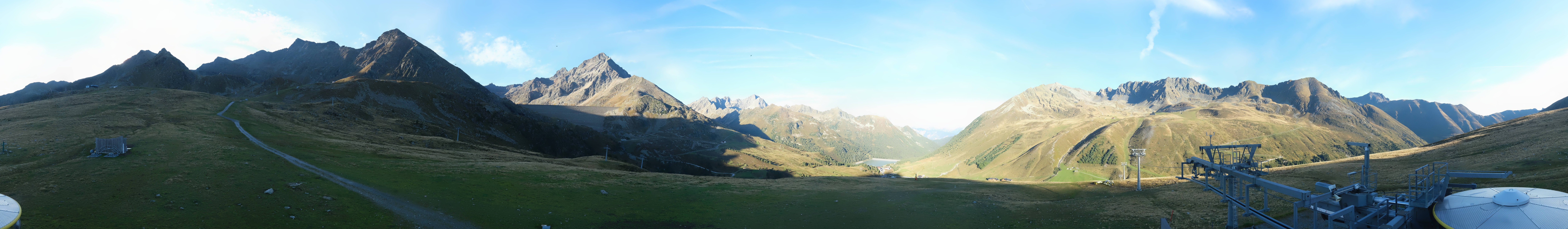 Archived image Webcam Kühtai - Chair lift Wiesbergbahn