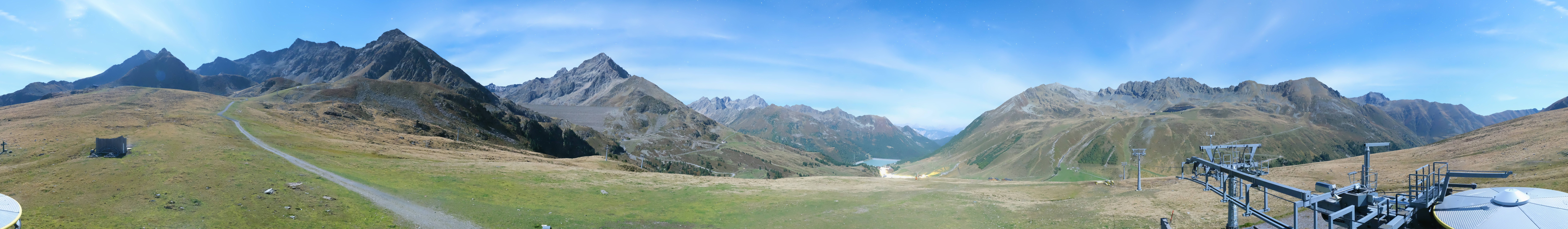 Archived image Webcam Kühtai - Chair lift Wiesbergbahn