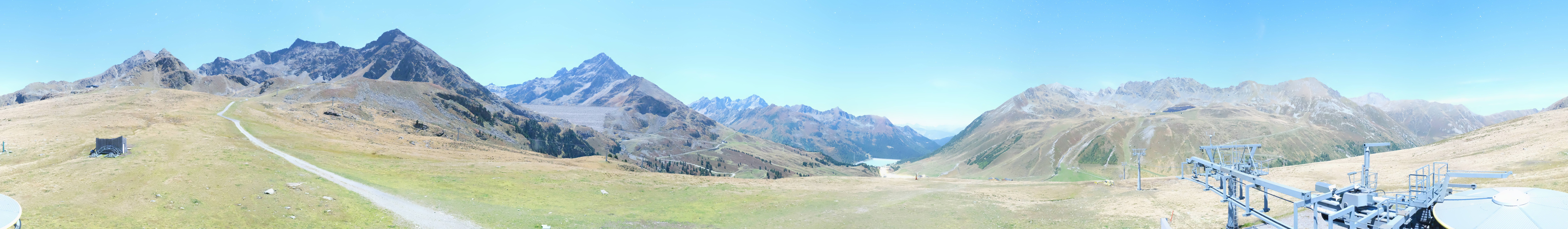 Archived image Webcam Kühtai - Chair lift Wiesbergbahn