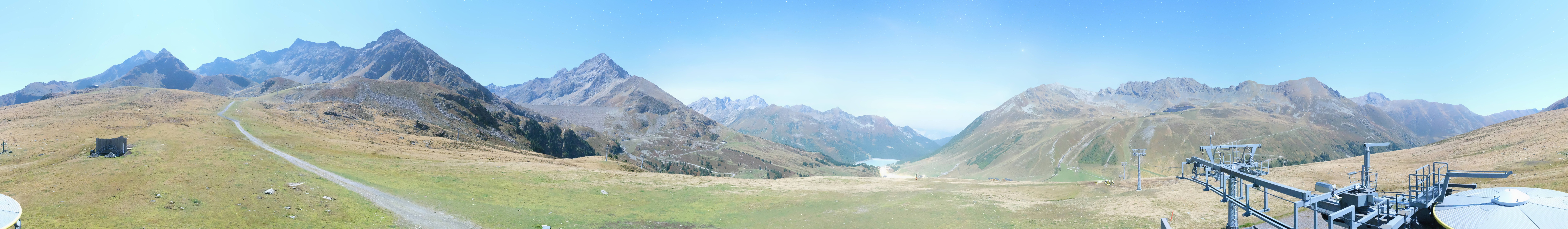 Archived image Webcam Kühtai - Chair lift Wiesbergbahn