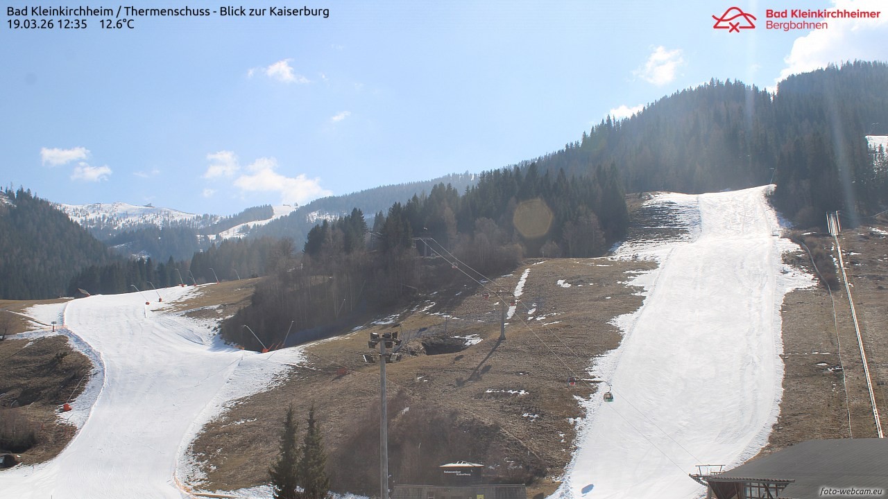Archiv Foto Webcam Bad Kleinkirchheim - Römerbad