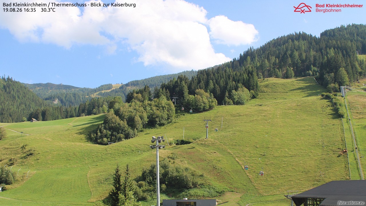 Archiv Foto Webcam Bad Kleinkirchheim - Römerbad