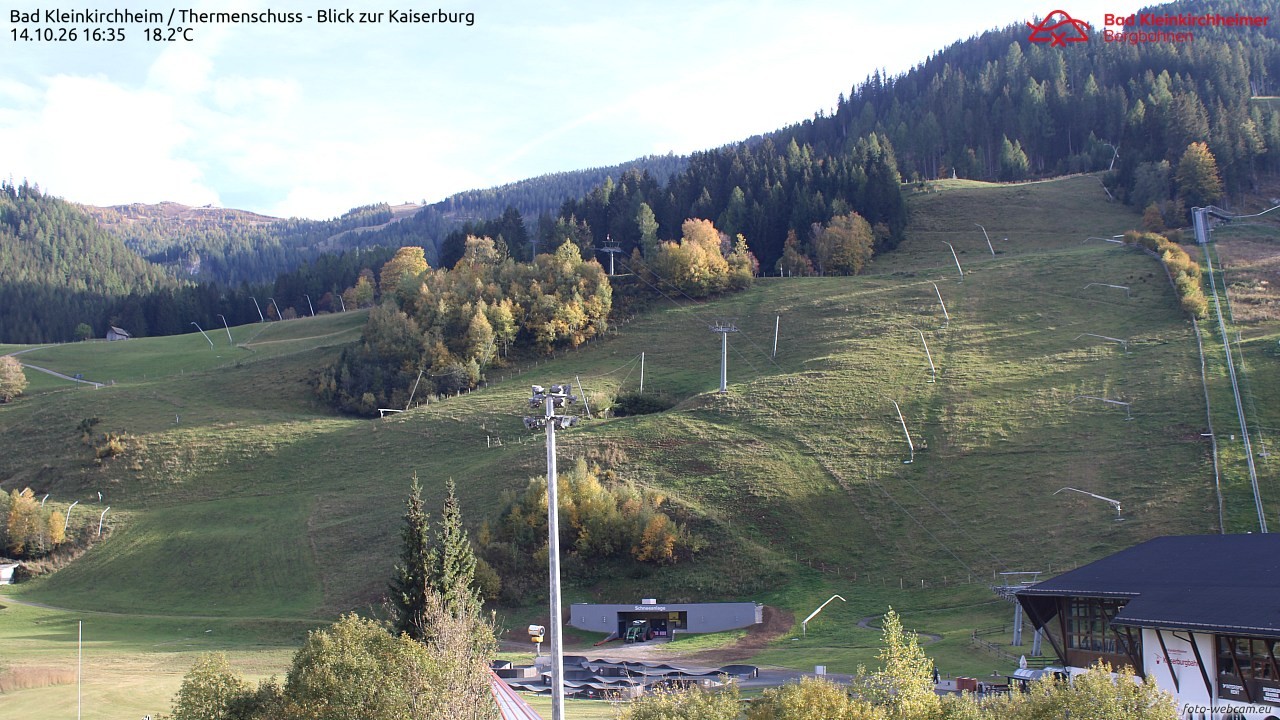 Archiv Foto Webcam Bad Kleinkirchheim - Römerbad