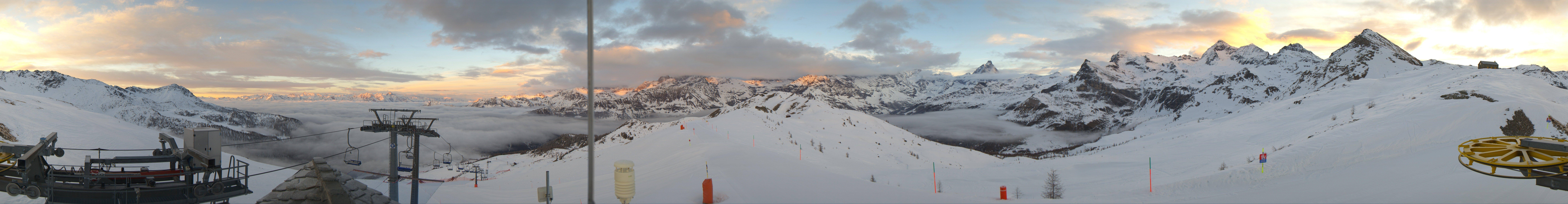 Archiv Foto Webcam Panorama Cervino Ski Paradise