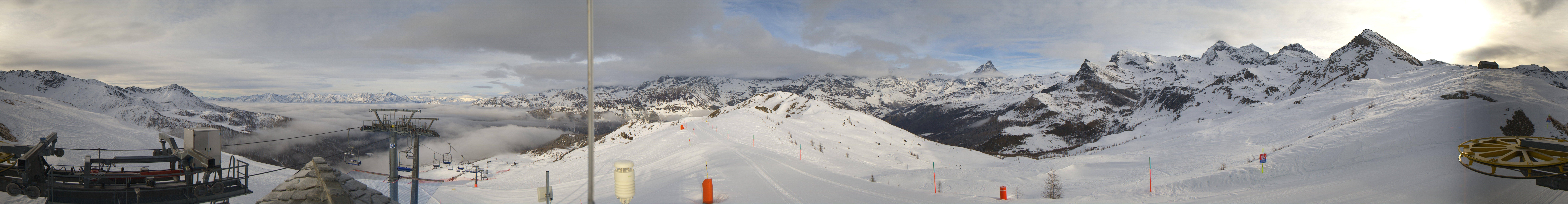 Archiv Foto Webcam Panorama Cervino Ski Paradise