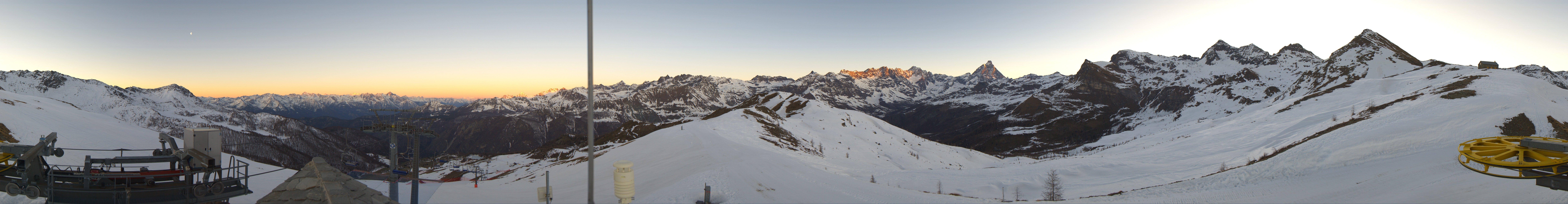 Archiv Foto Webcam Panorama Cervino Ski Paradise
