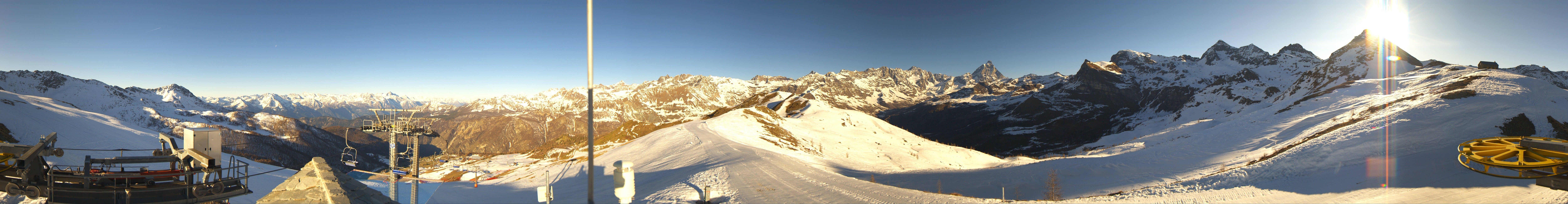 Archiv Foto Webcam Panorama Cervino Ski Paradise