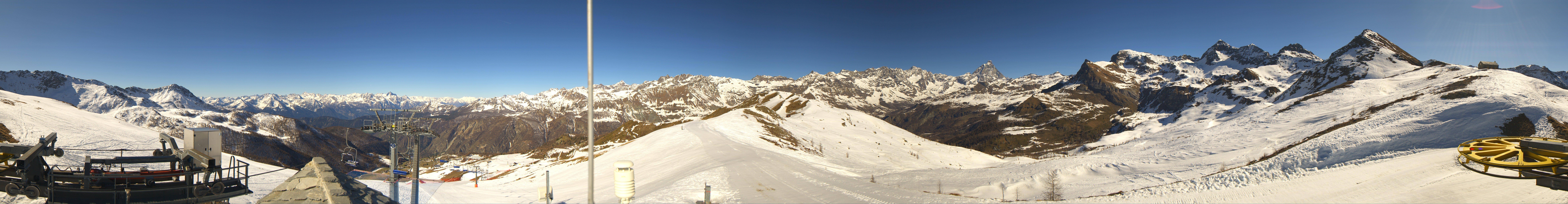 Archiv Foto Webcam Panorama Cervino Ski Paradise