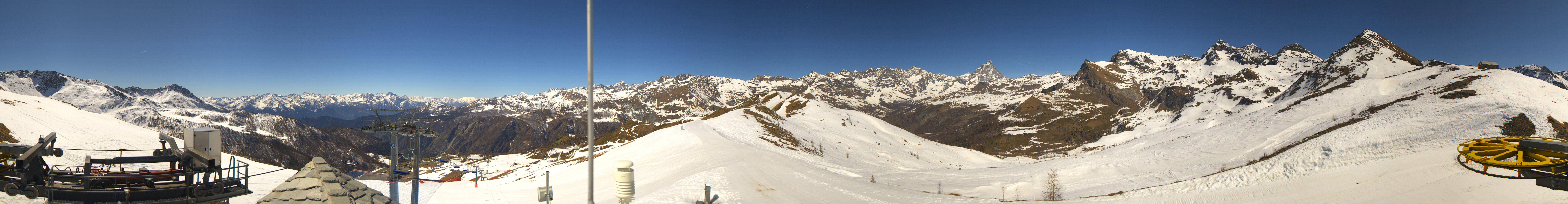 Archiv Foto Webcam Panorama Cervino Ski Paradise