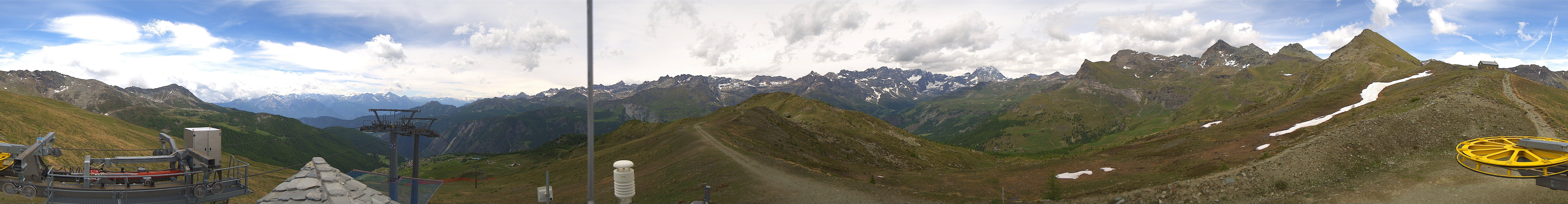Archiv Foto Webcam Panorama Cervino Ski Paradise