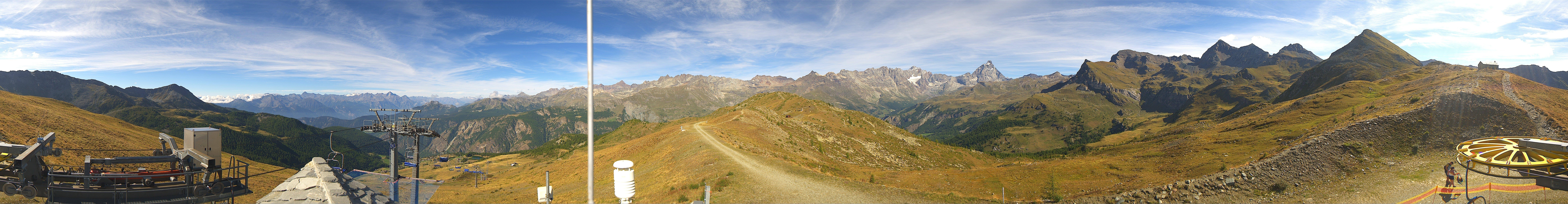 Archived image Webcam Cervino Ski Paradise