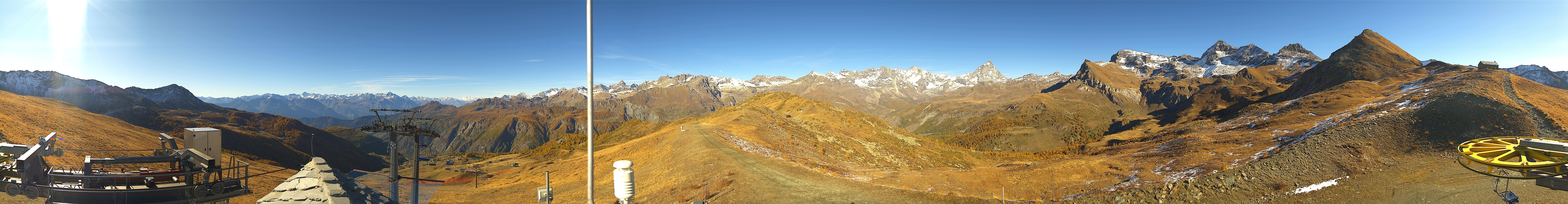 Archiv Foto Webcam Panorama Cervino Ski Paradise