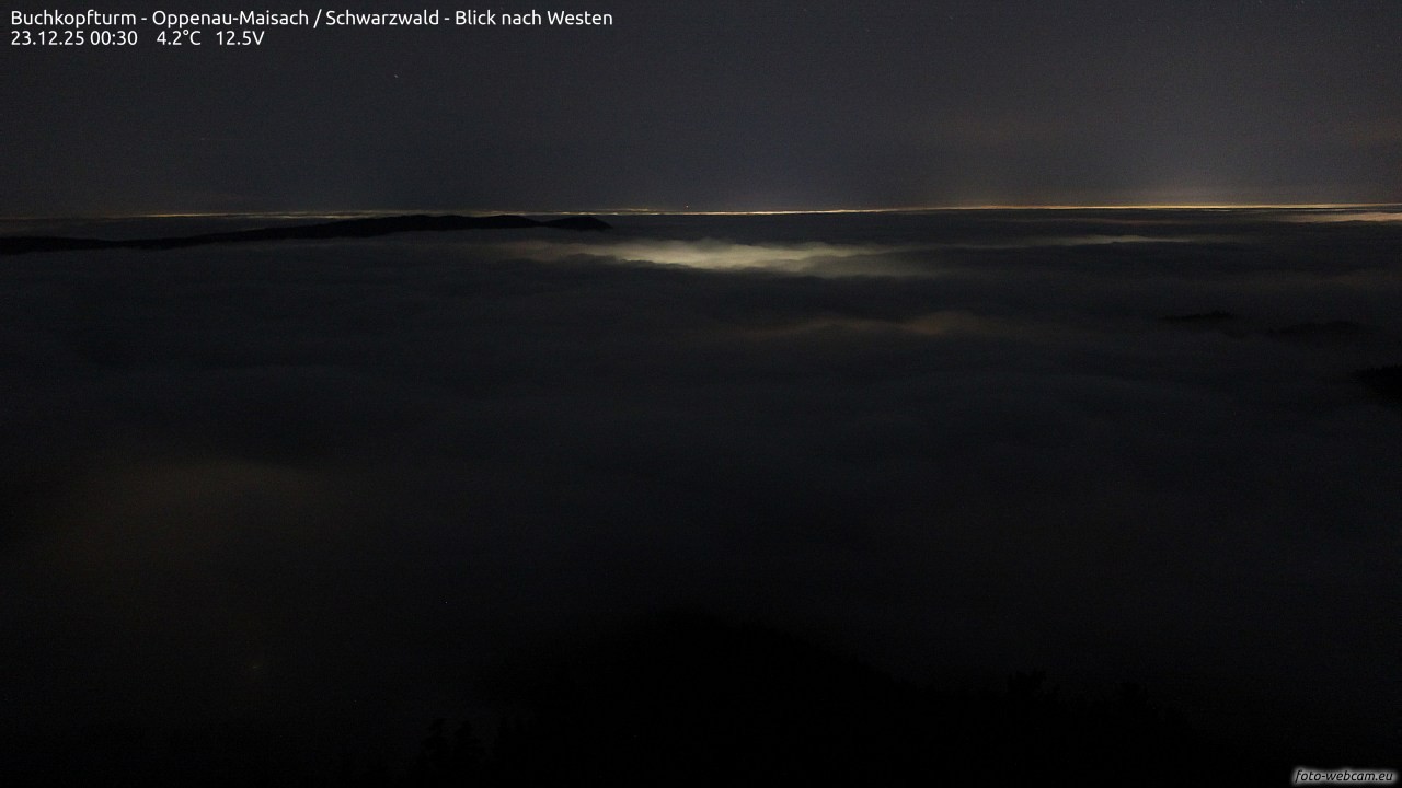 Archiv Foto Webcam Buchkopfturm - Oppenau-Maisach/Schwarzwald - Blick nach Westen