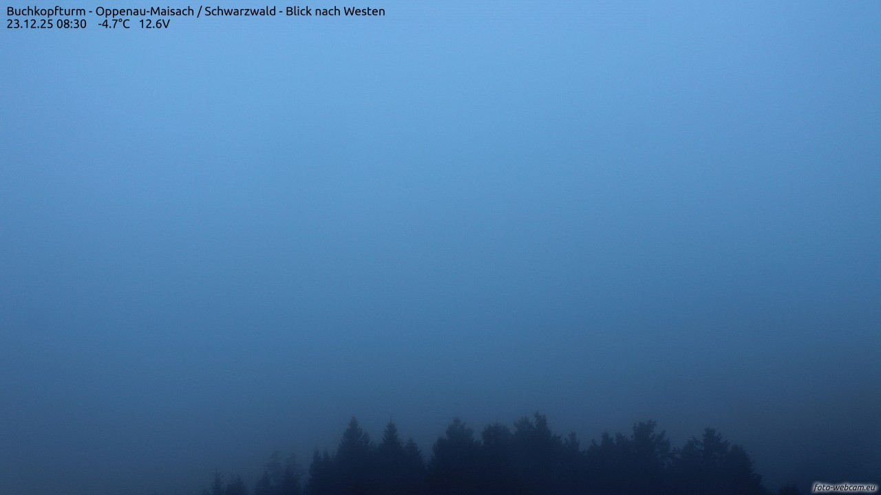 Archiv Foto Webcam Buchkopfturm - Oppenau-Maisach/Schwarzwald - Blick nach Westen