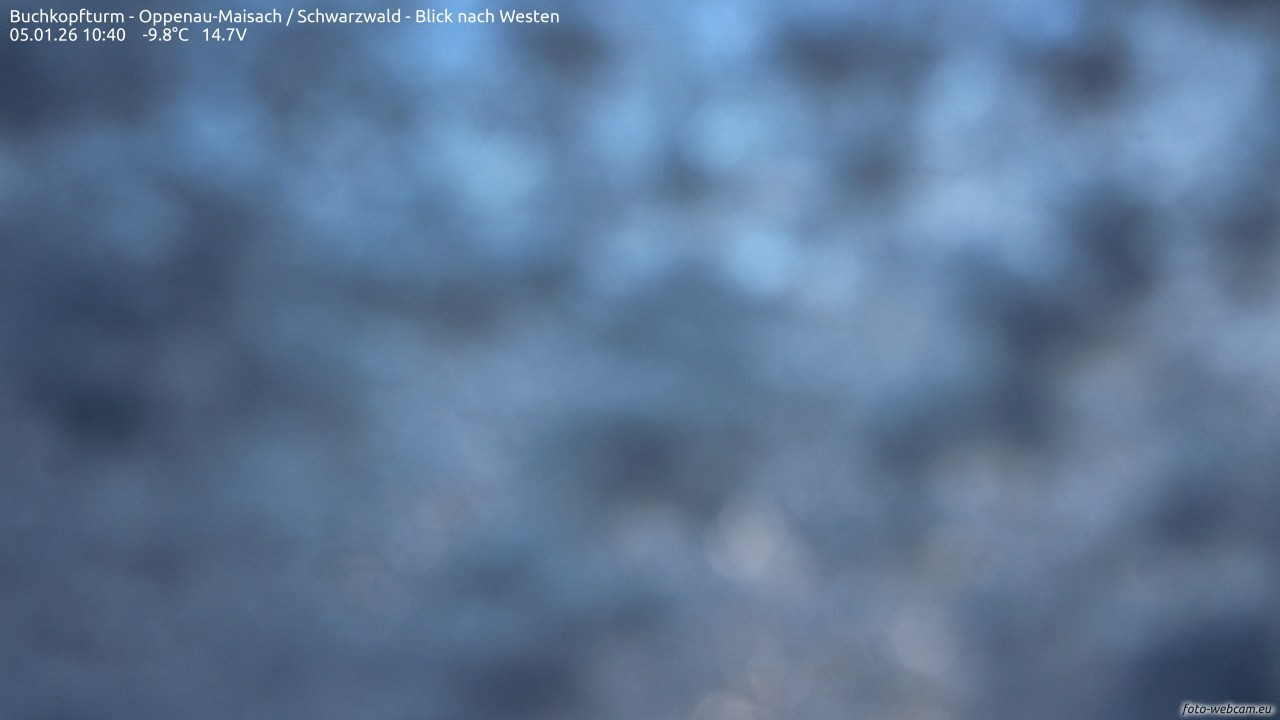 Archiv Foto Webcam Buchkopfturm - Oppenau-Maisach/Schwarzwald - Blick nach Westen