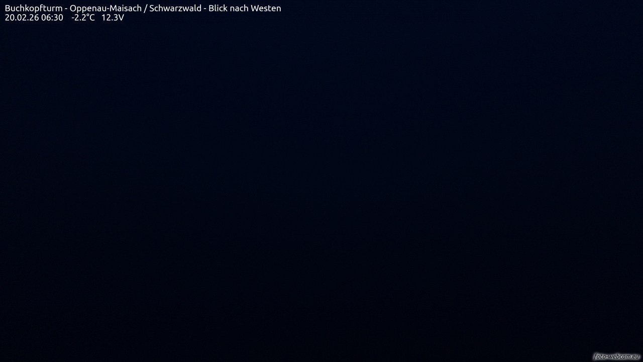 Archived image Webcam Buchkopfturm - Oppenau-Maisach/Black Forest - View to the West