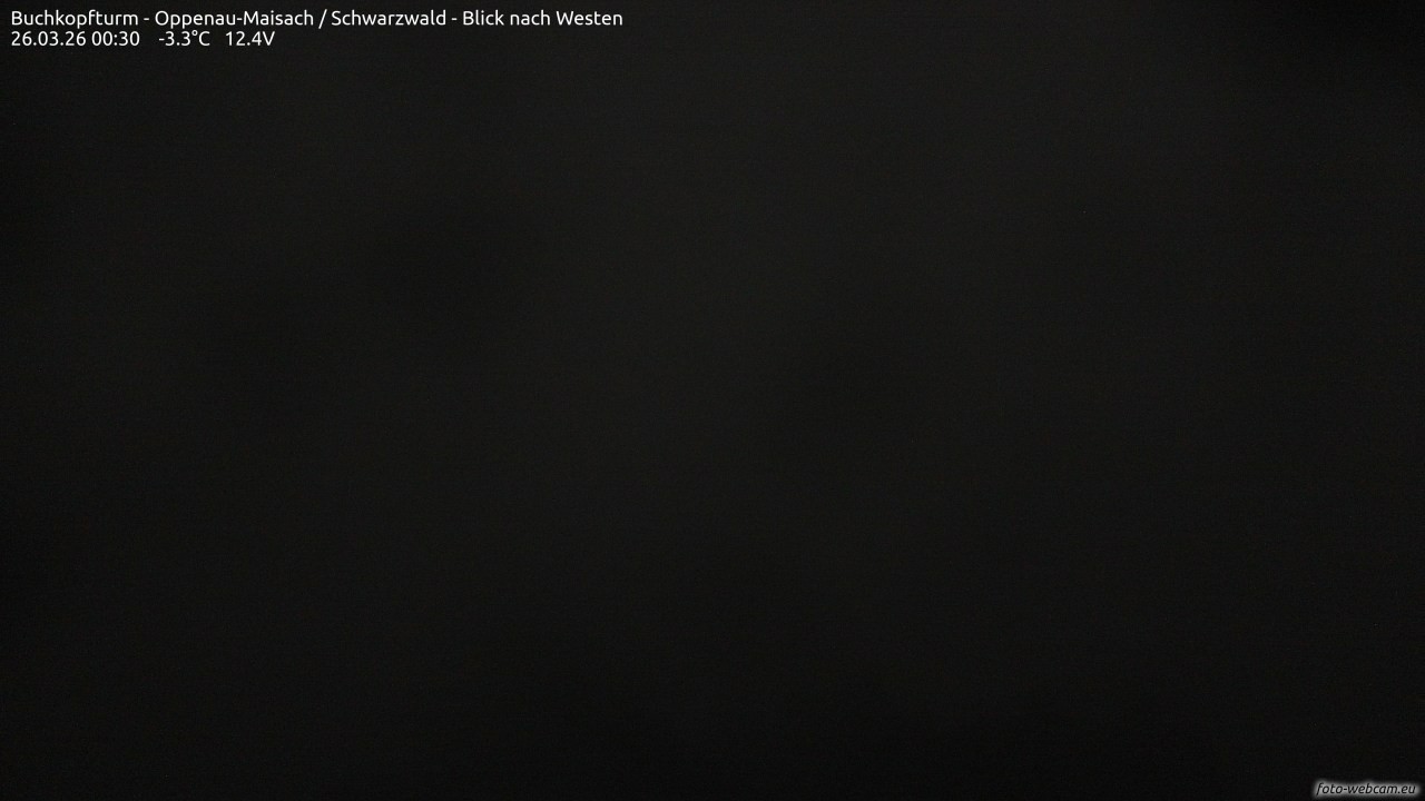 Archiv Foto Webcam Buchkopfturm - Oppenau-Maisach/Schwarzwald - Blick nach Westen